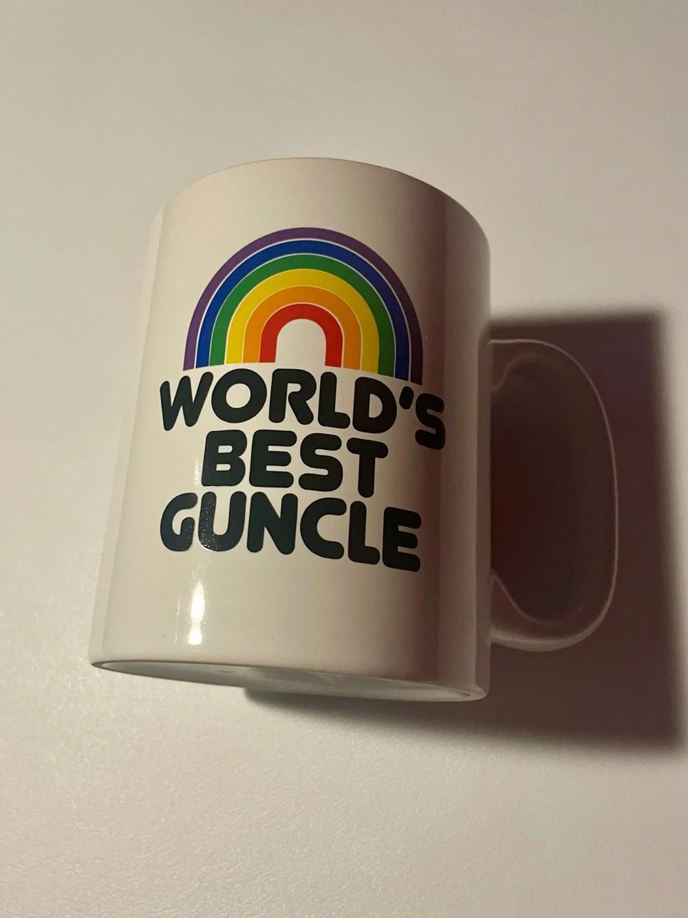 NWT Kohl's The Phluid Project World's Best Guncle Rainbow Pride Coffee Mug 15oz
